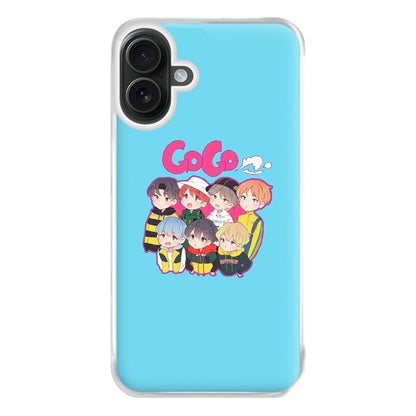 Go Go K-Pop Band Cartoon Phone Case for iPhone 16 Plus