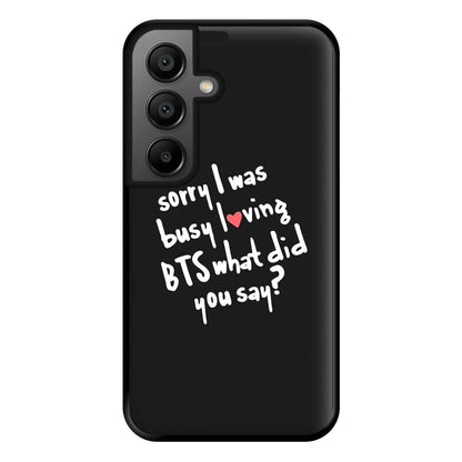 Sorry I Was Busy Loving K-Pop Band Phone Case for Google Pixel 8