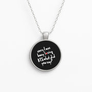 Sorry I Was Busy Loving K-Pop Band Necklace 1