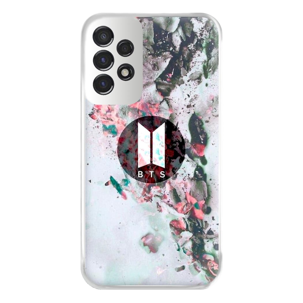 K-Pop Band Marble Logo Phone Case for Galaxy A53