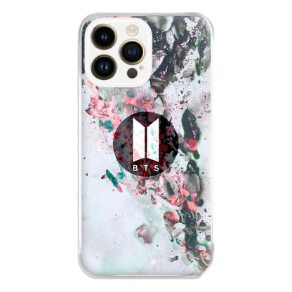 K-Pop Band Marble Logo Phone Case for iPhone 14 Pro Max