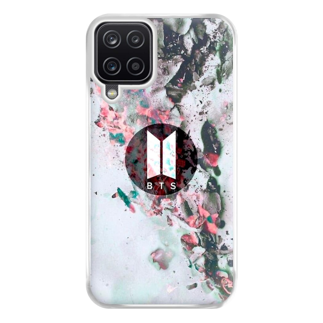 K-Pop Band Marble Logo Phone Case for Galaxy A12