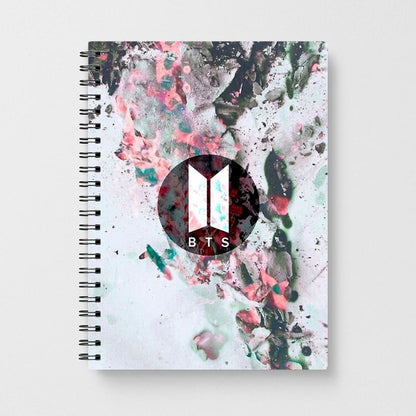 BTS Marble Logo Notebook - Fun Cases