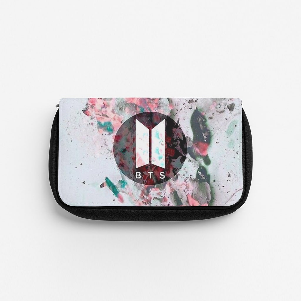 K-Pop Band Marble Logo Pencil Case