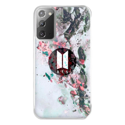 K-Pop Band Marble Logo Phone Case for Galaxy Note 20 Ultra