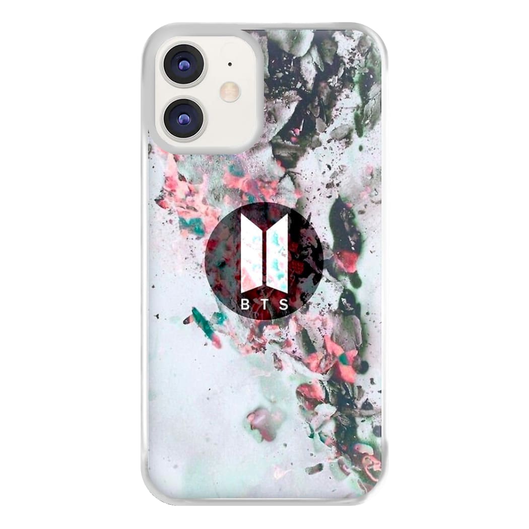 K-Pop Band Marble Logo Phone Case for iPhone 12 / 12 Pro