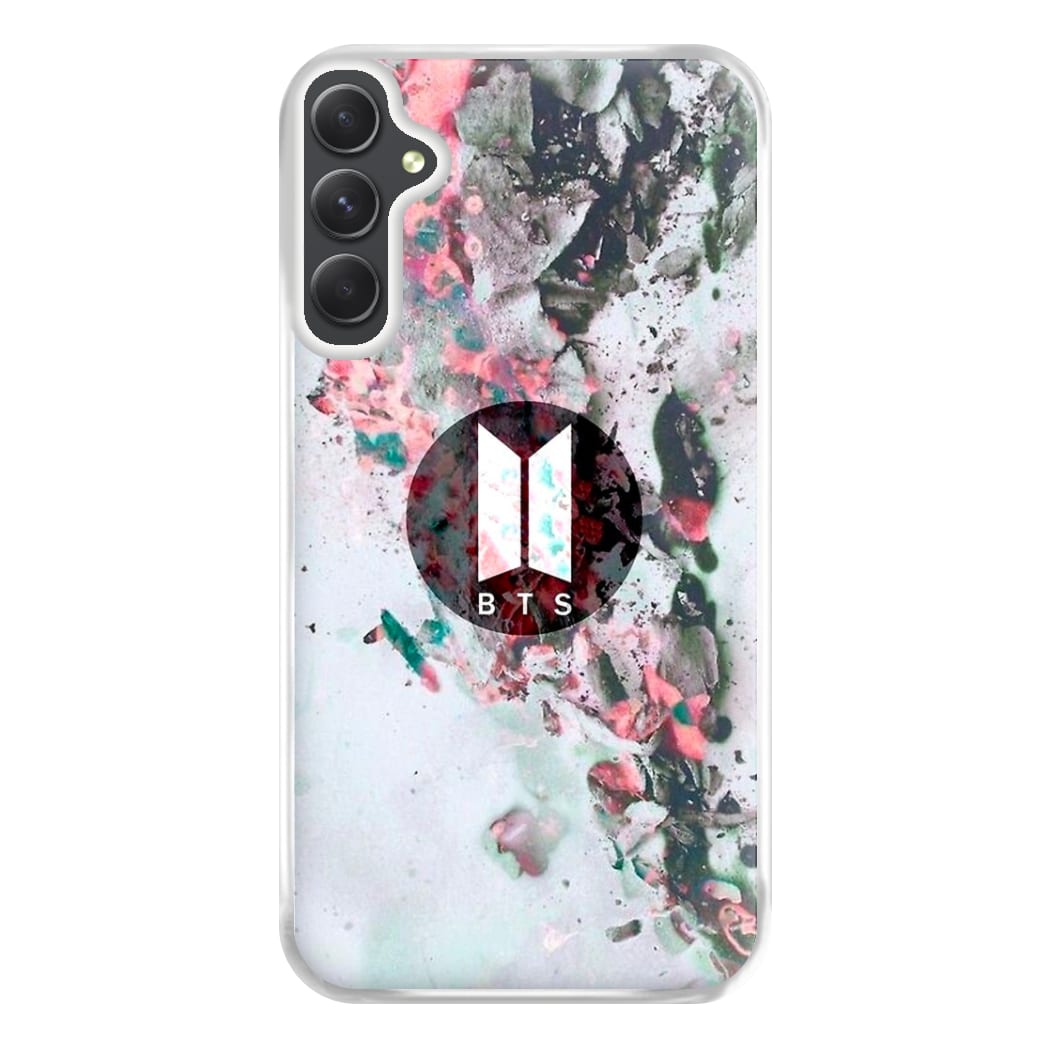 K-Pop Band Marble Logo Phone Case for Galaxy A34