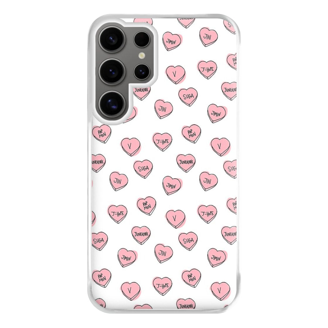 K-Pop Band Hearts Phone Case for Galaxy S24 Ultra