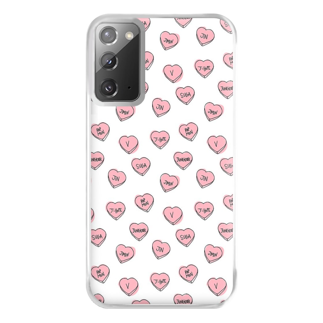 K-Pop Band Hearts Phone Case for Galaxy Note 20 Ultra