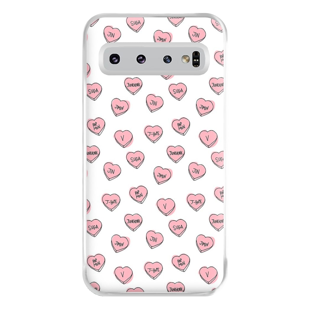 K-Pop Band Hearts Phone Case for Galaxy S10 Plus