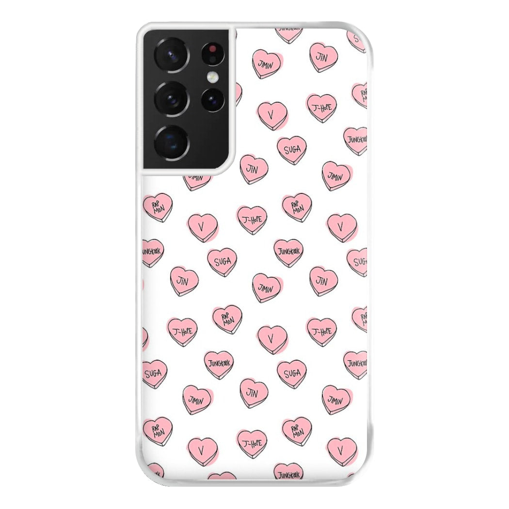 K-Pop Band Hearts Phone Case for Galaxy S21 Ultra