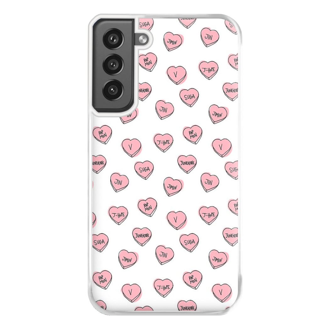 K-Pop Band Hearts Phone Case for Galaxy S21FE