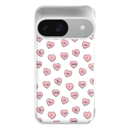 K-Pop Band Hearts Phone Case for Google Pixel 9 / 9 Pro