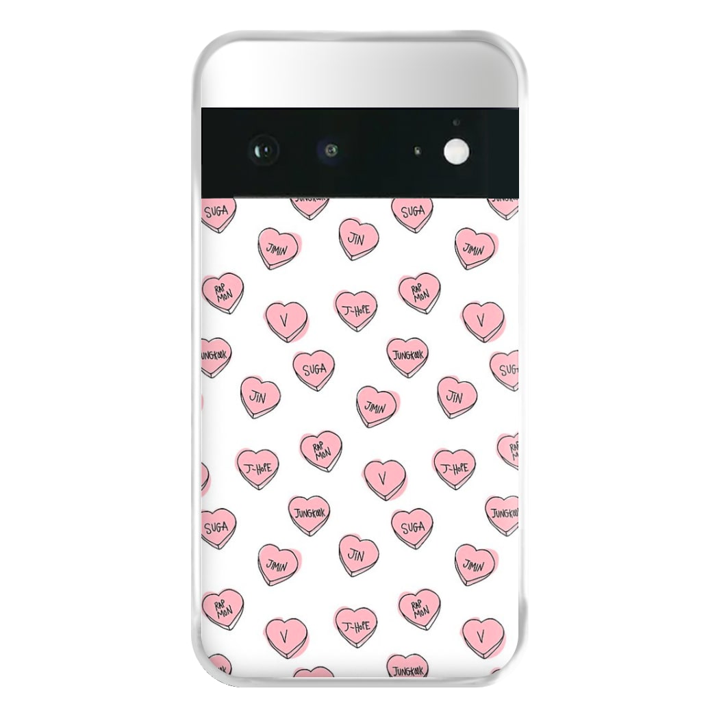 K-Pop Band Hearts Phone Case for Google Pixel 6a