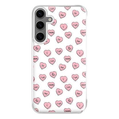 K-Pop Band Hearts Phone Case for Galaxy S24FE