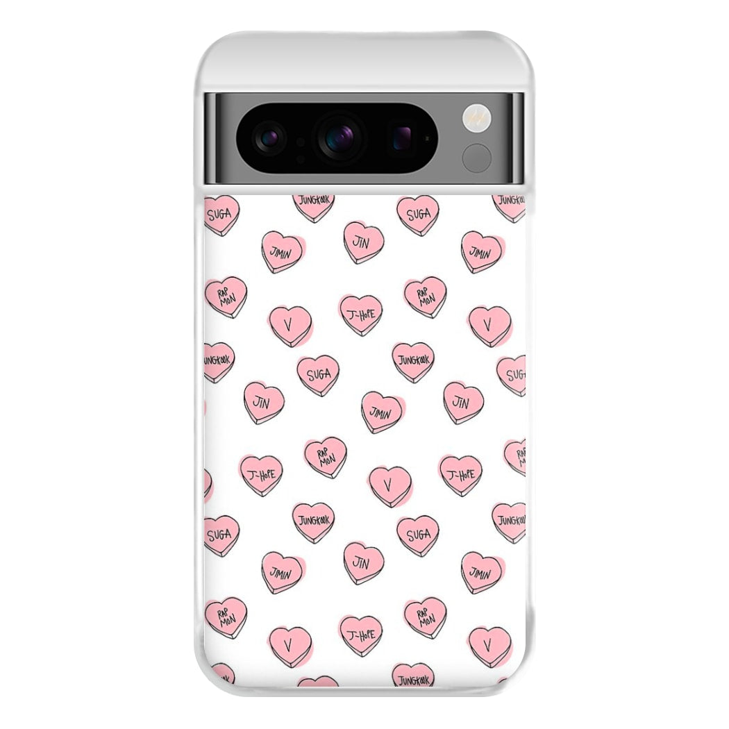 K-Pop Band Hearts Phone Case for Google Pixel 8 Pro