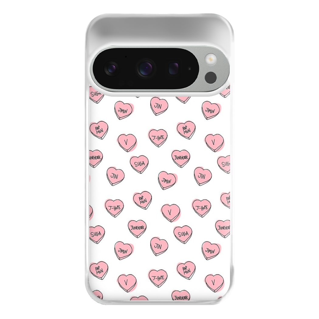 K-Pop Band Hearts Phone Case for Google Pixel 9 Pro XL