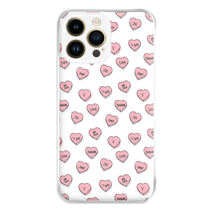 K-Pop Band Hearts Phone Case for iPhone 14 Pro Max