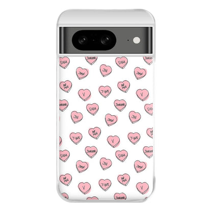 K-Pop Band Hearts Phone Case for Google Pixel 8