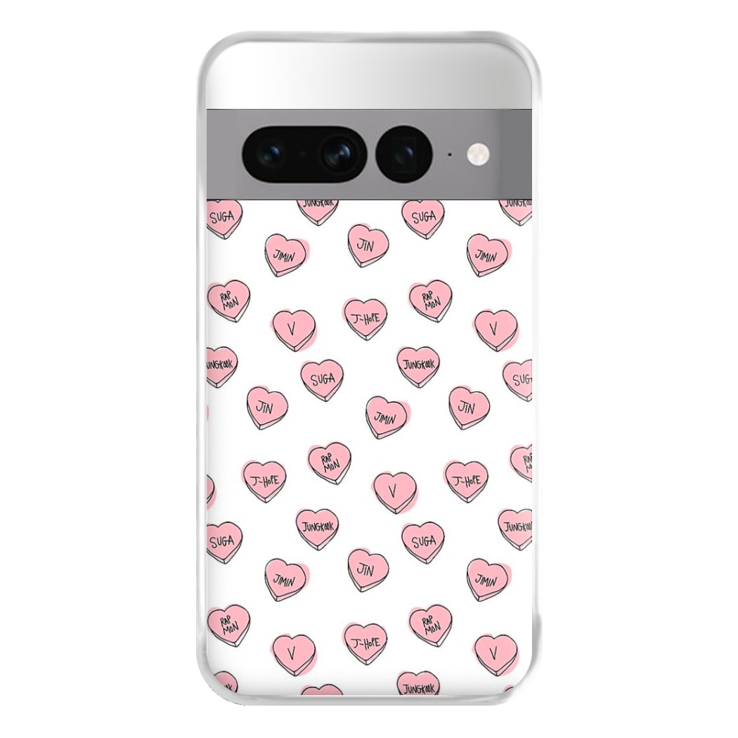 K-Pop Band Hearts Phone Case for Google Pixel 7 Pro