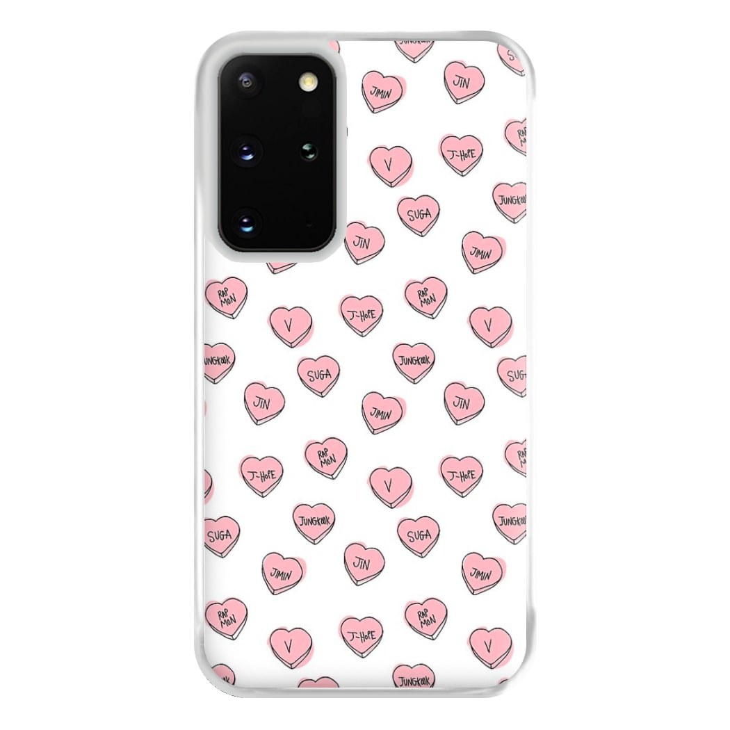 K-Pop Band Hearts Phone Case for Galaxy S20 Plus