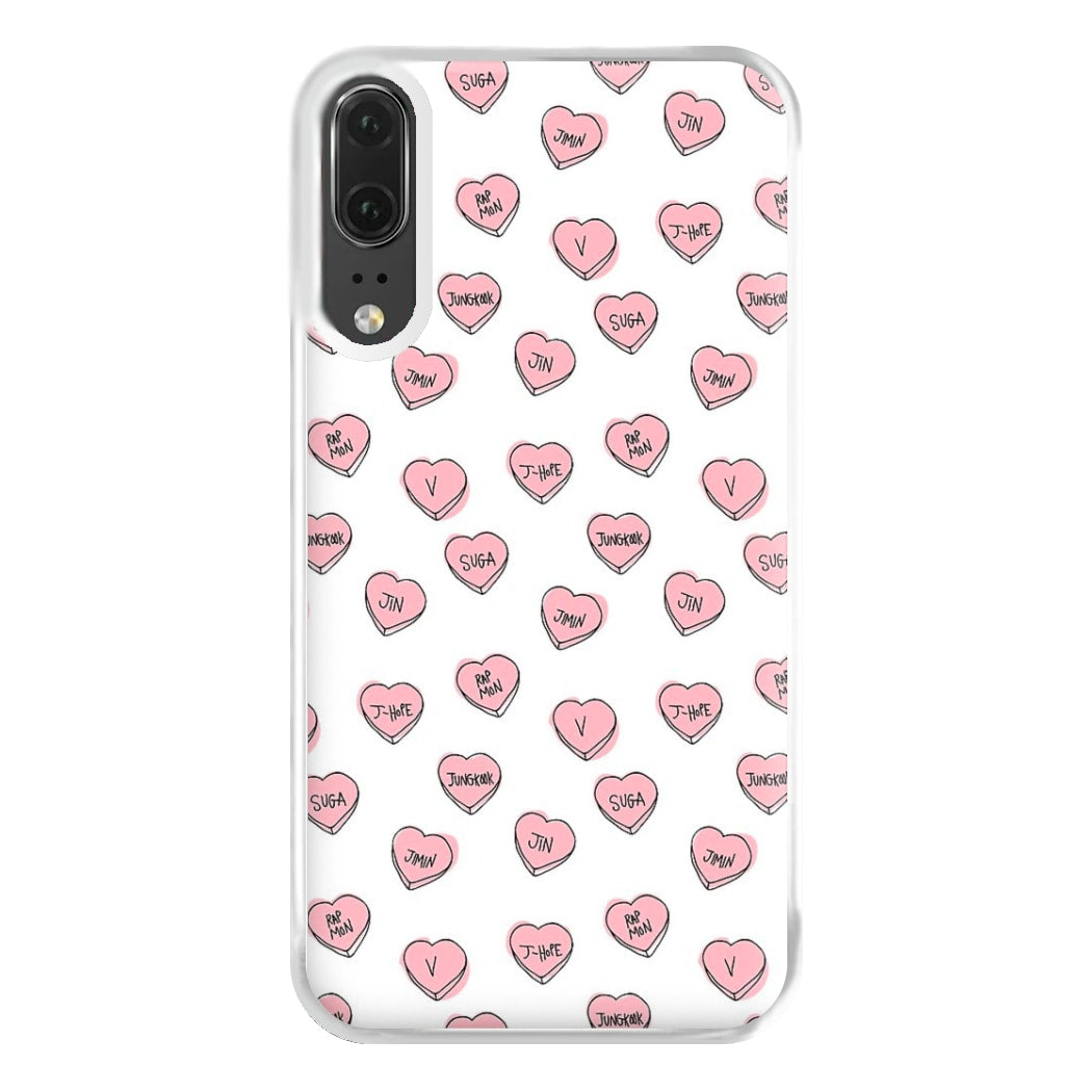 K-Pop Band Hearts Phone Case for Huawei P20