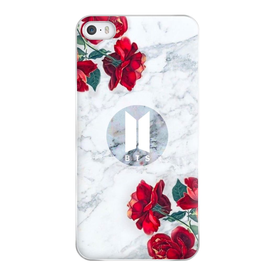 K-Pop Band Logo Marble Roses Phone Case for iPhone 5 / 5s / SE 2016