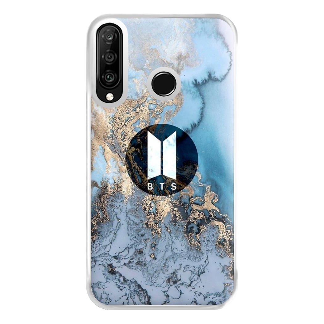 K-Pop Band Logo Marble Phone Case for Huawei P30 Lite