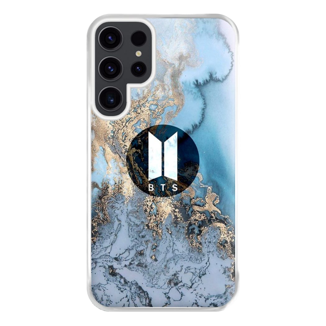 K-Pop Band Logo Marble Phone Case for Galaxy S23 Ultra