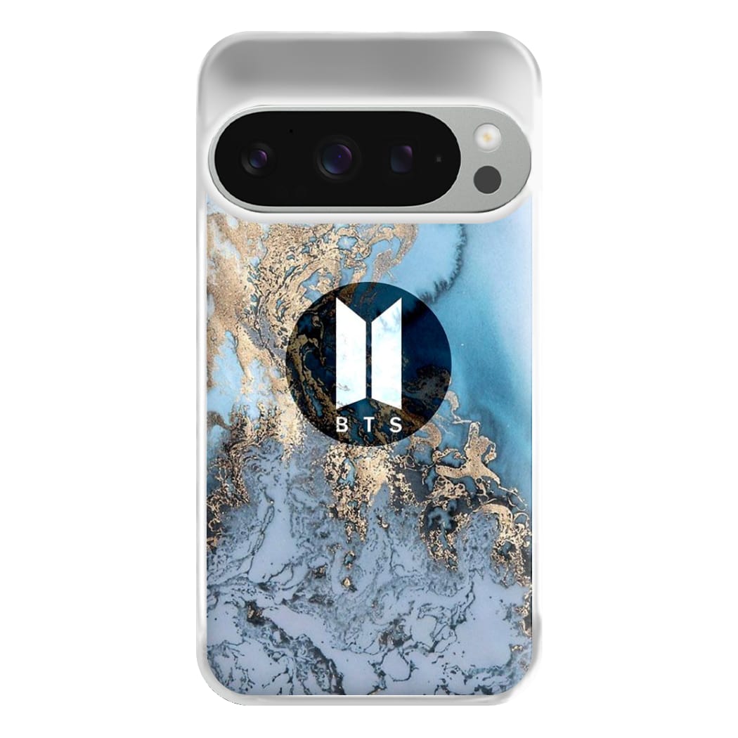 K-Pop Band Logo Marble Phone Case for Google Pixel 9 Pro XL