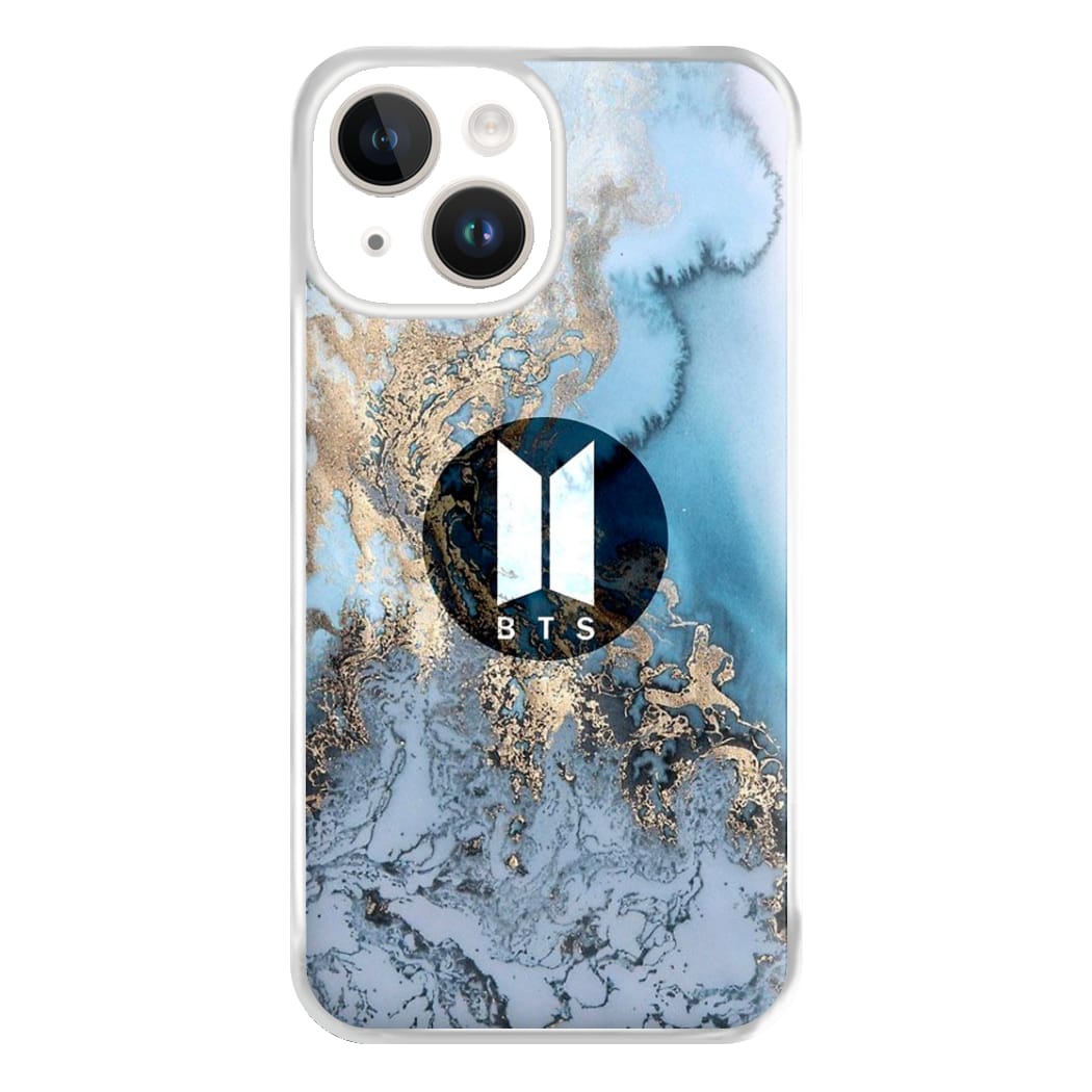 K-Pop Band Logo Marble Phone Case for iPhone 14