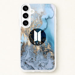 K-Pop Band Logo Marble Phone Case for Galaxy S26 Plus