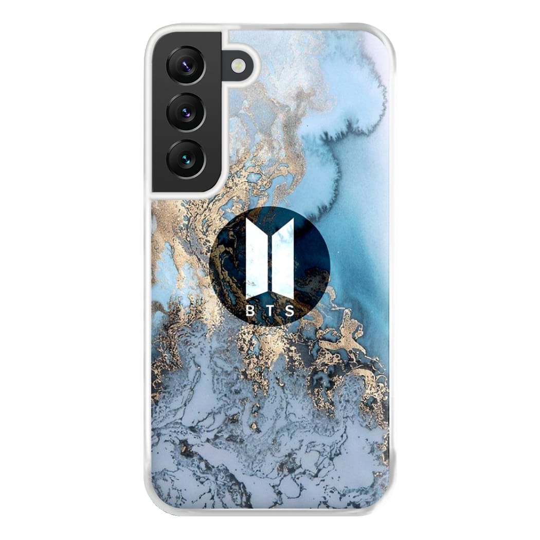 K-Pop Band Logo Marble Phone Case for Galaxy S22 Plus