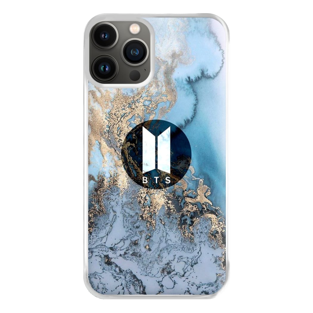 K-Pop Band Logo Marble Phone Case for iPhone 13 Pro Max