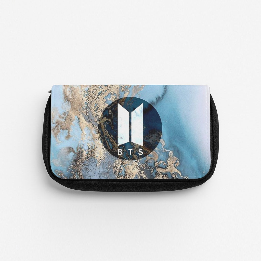 K-Pop Band Logo Marble Pencil Case