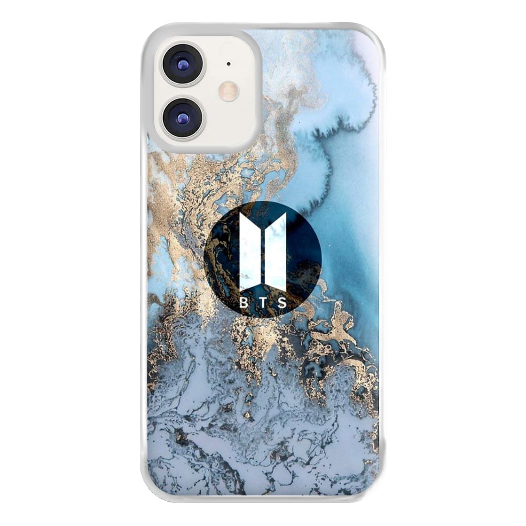 K-Pop Band Logo Marble Phone Case for iPhone 12 / 12 Pro