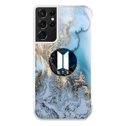 K-Pop Band Logo Marble Phone Case for Galaxy S21 Ultra