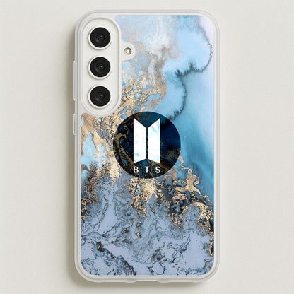 K-Pop Band Logo Marble Phone Case for Galaxy S25FE