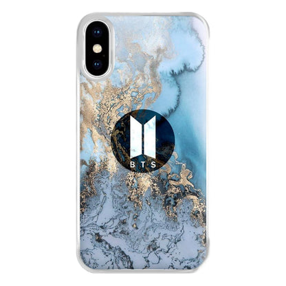 K-Pop Band Logo Marble Phone Case for iPhone XS Max