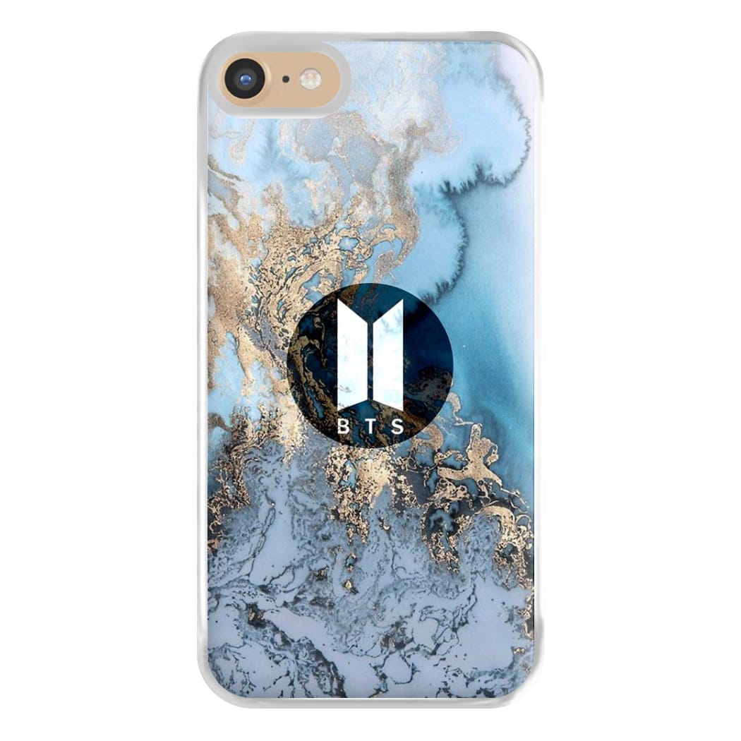 K-Pop Band Logo Marble Phone Case for iPhone 6 / 7 / 8 / SE