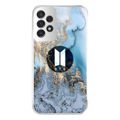 K-Pop Band Logo Marble Phone Case for Galaxy A53