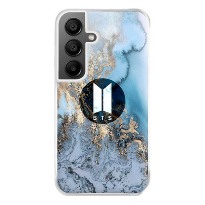 K-Pop Band Logo Marble Phone Case for Galaxy A55