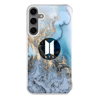 K-Pop Band Logo Marble Phone Case for Galaxy S24FE