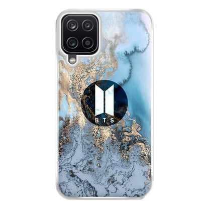 K-Pop Band Logo Marble Phone Case for Galaxy A12