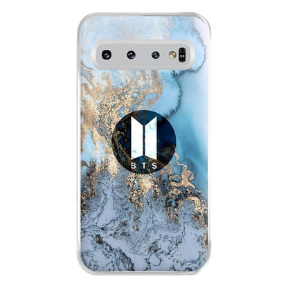 K-Pop Band Logo Marble Phone Case for Galaxy S10 Plus