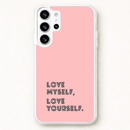 Love Myself, Love Yourself K-Pop Band Phone Case for Galaxy S26 Ultra