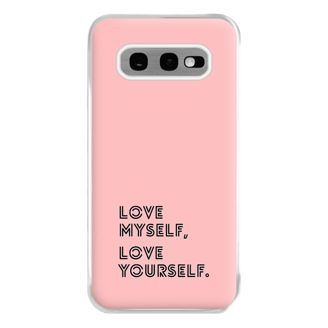 Love Myself, Love Yourself K-Pop Band Phone Case for Galaxy S10e