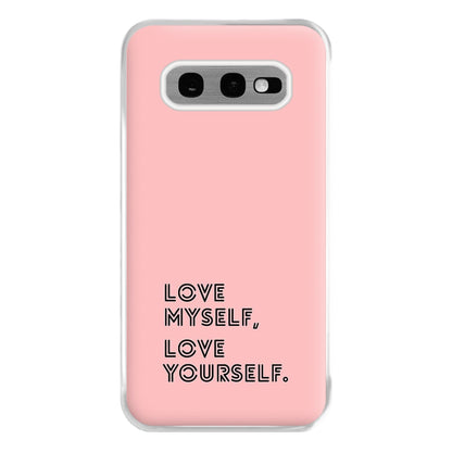 Love Myself, Love Yourself K-Pop Band Phone Case for Galaxy S10e