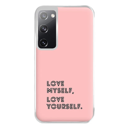 Love Myself, Love Yourself K-Pop Band Phone Case for Galaxy S20