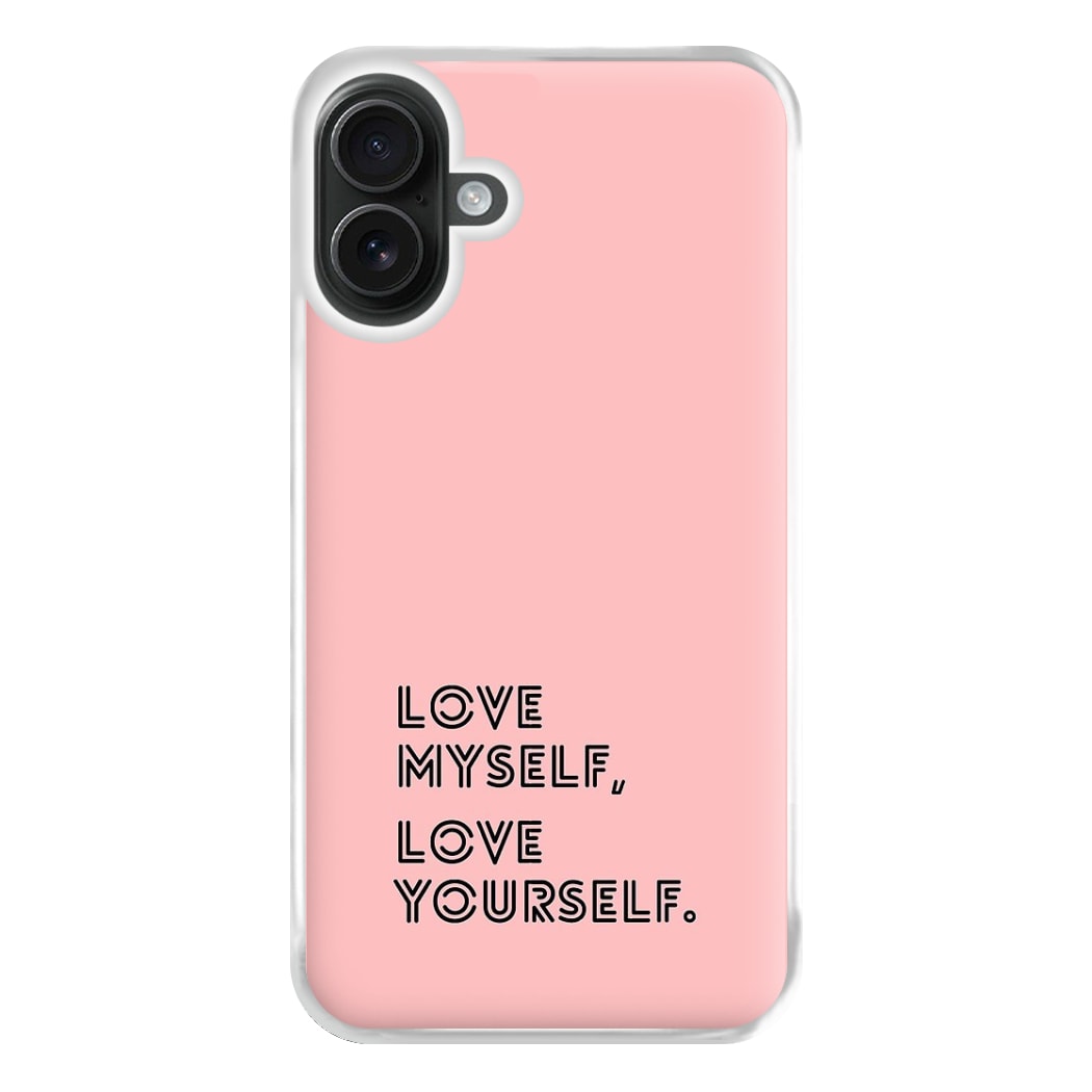 Love Myself, Love Yourself K-Pop Band Phone Case for iPhone 16 Plus